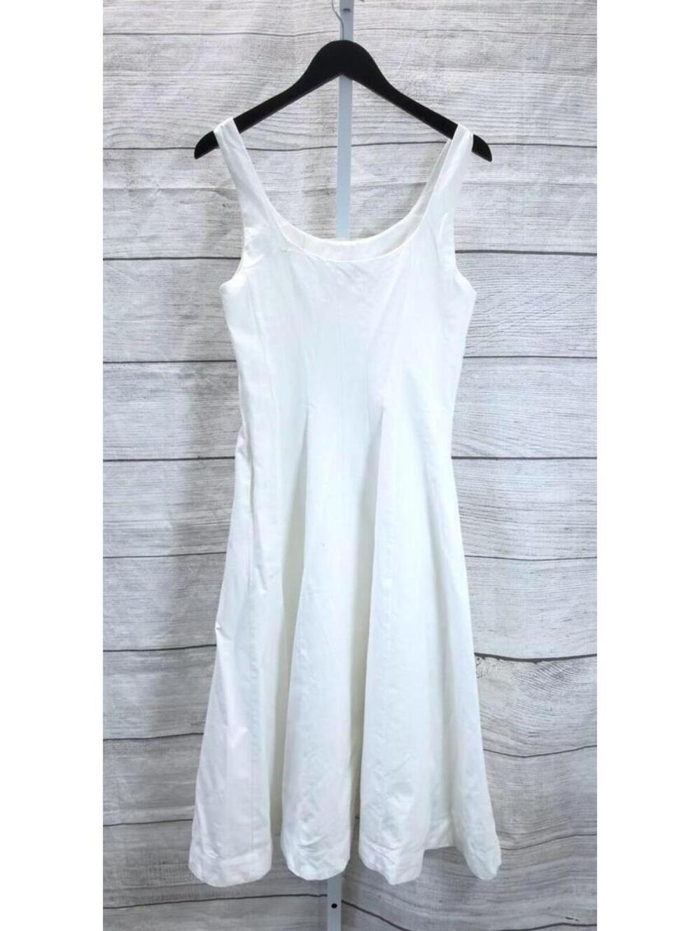 A New Day White Corset Midi A-Line Dress Women Size 4